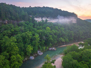 Kings River Bluff At Dawn