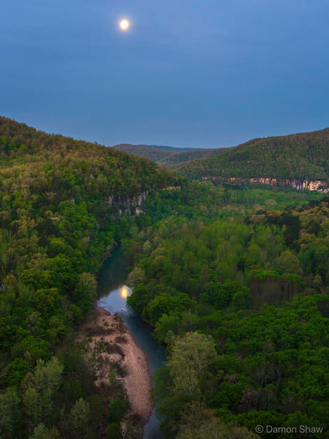 Buffalo River Moonlight print