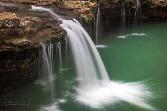 Falling Water Falls Up Close print