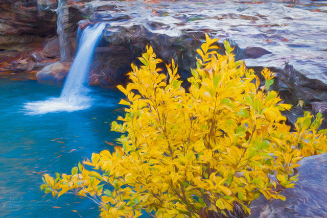 Fall Colors at Falling Water print