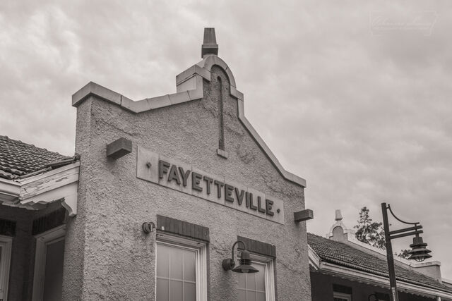 Fayetteville Depot In Sepia print
