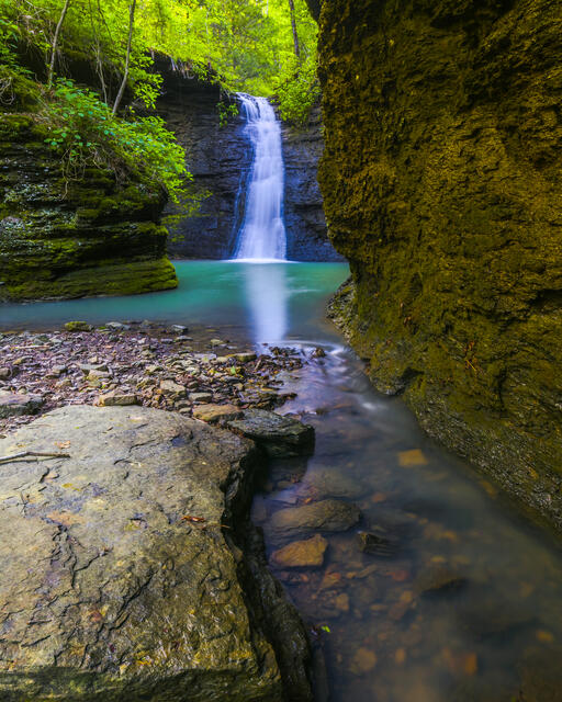Green Grotto print