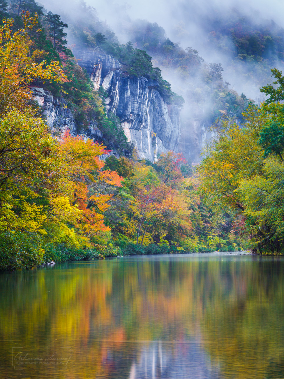 Reflections of the Buffalo River in October near Ponca.