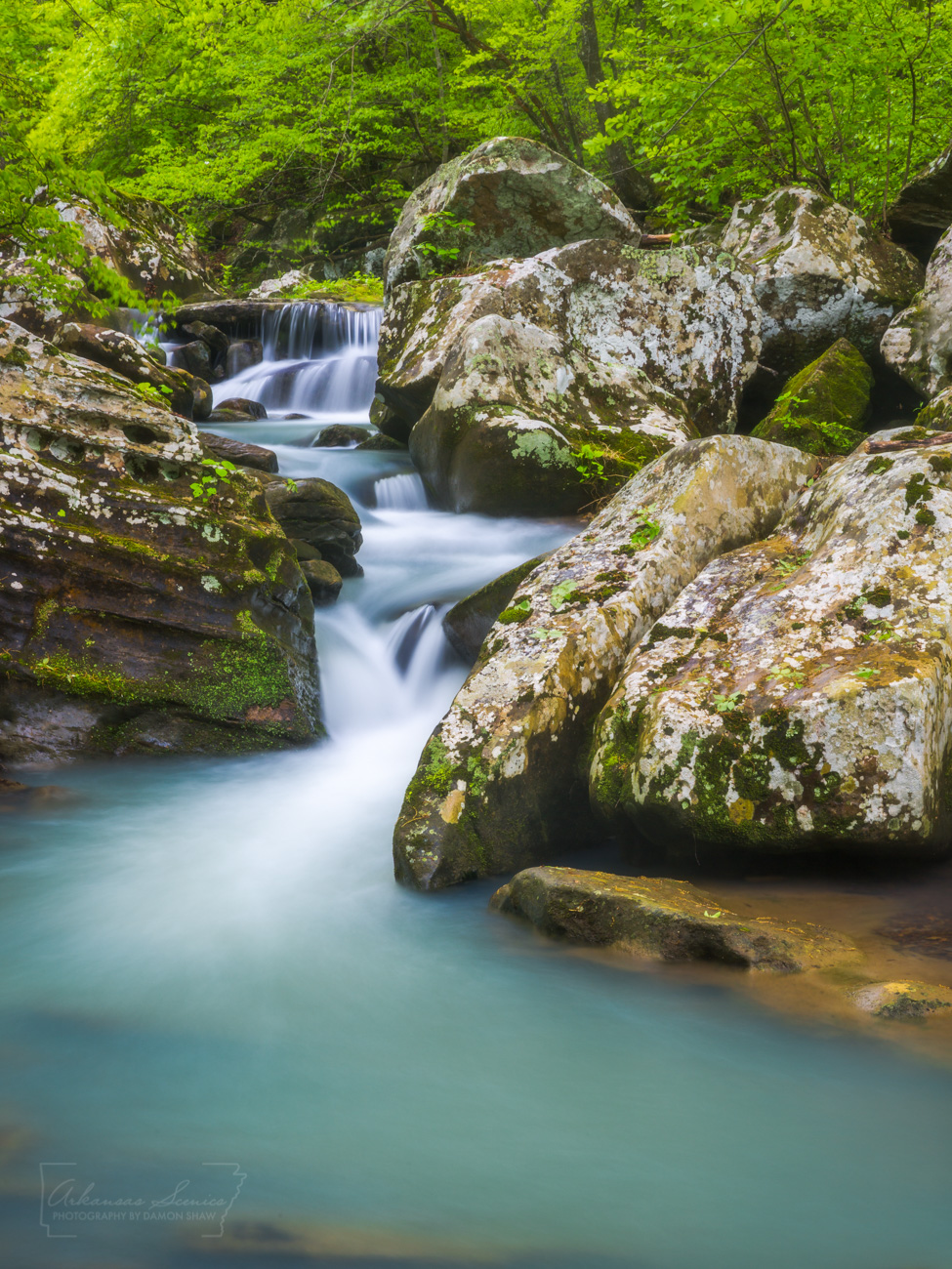 Cascades on Big Creek in the Ozark National Forest.
