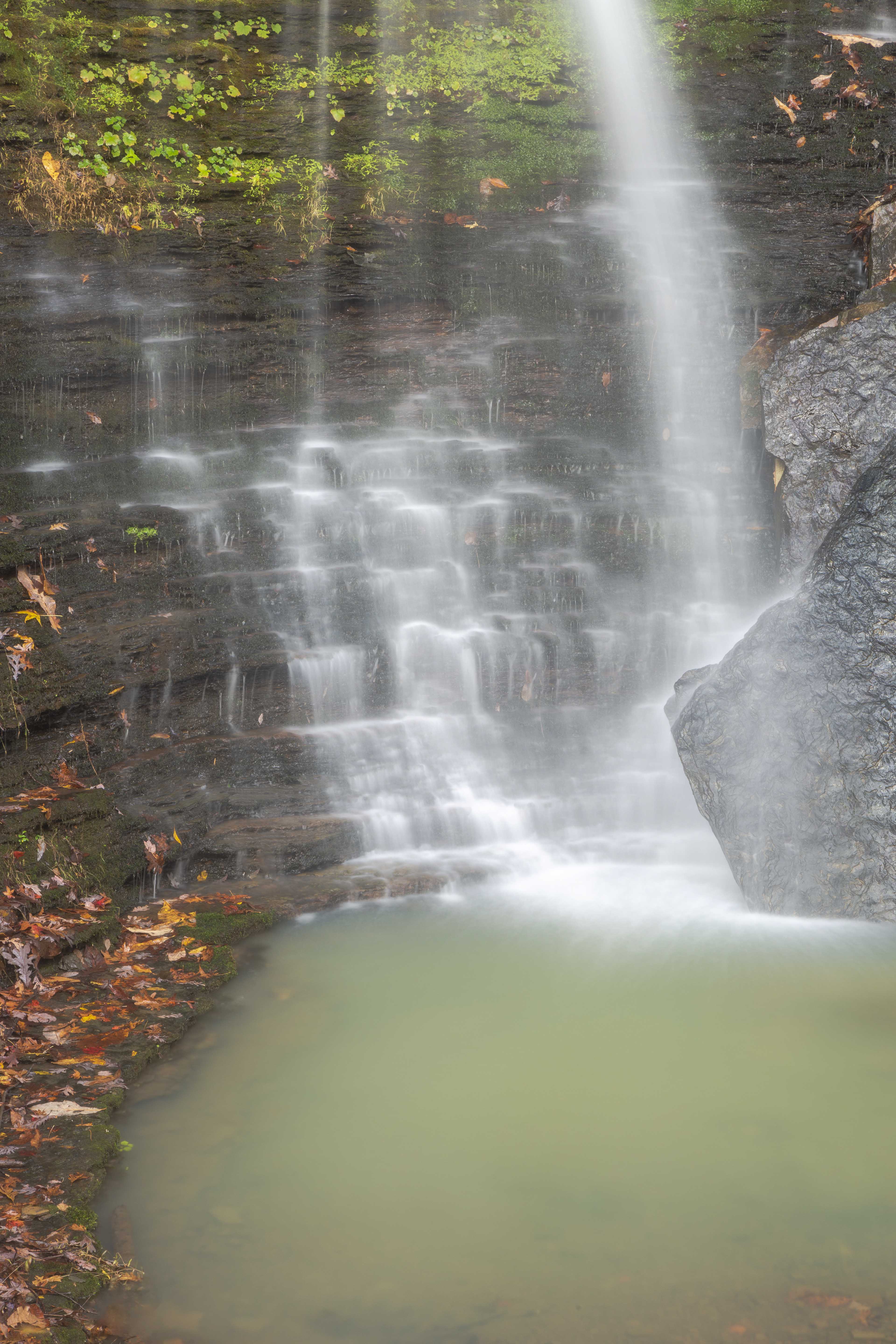 An unarmed waterfall in the Horsehead Creek drainage.