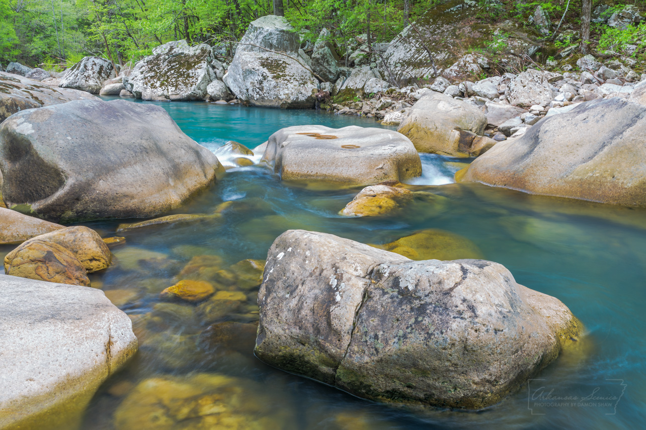 Richland Creek flowing in April