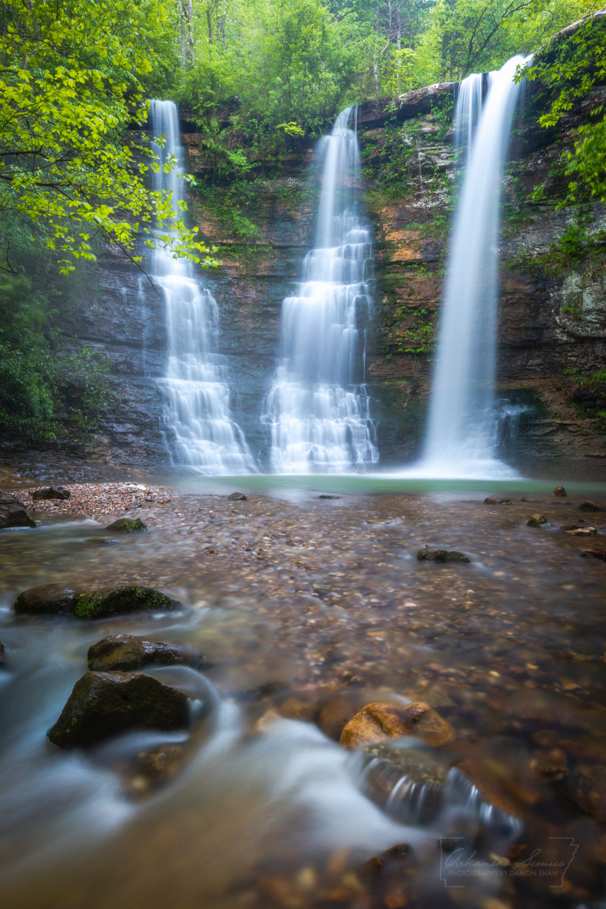Triple Falls near Camp Orr in Newton County