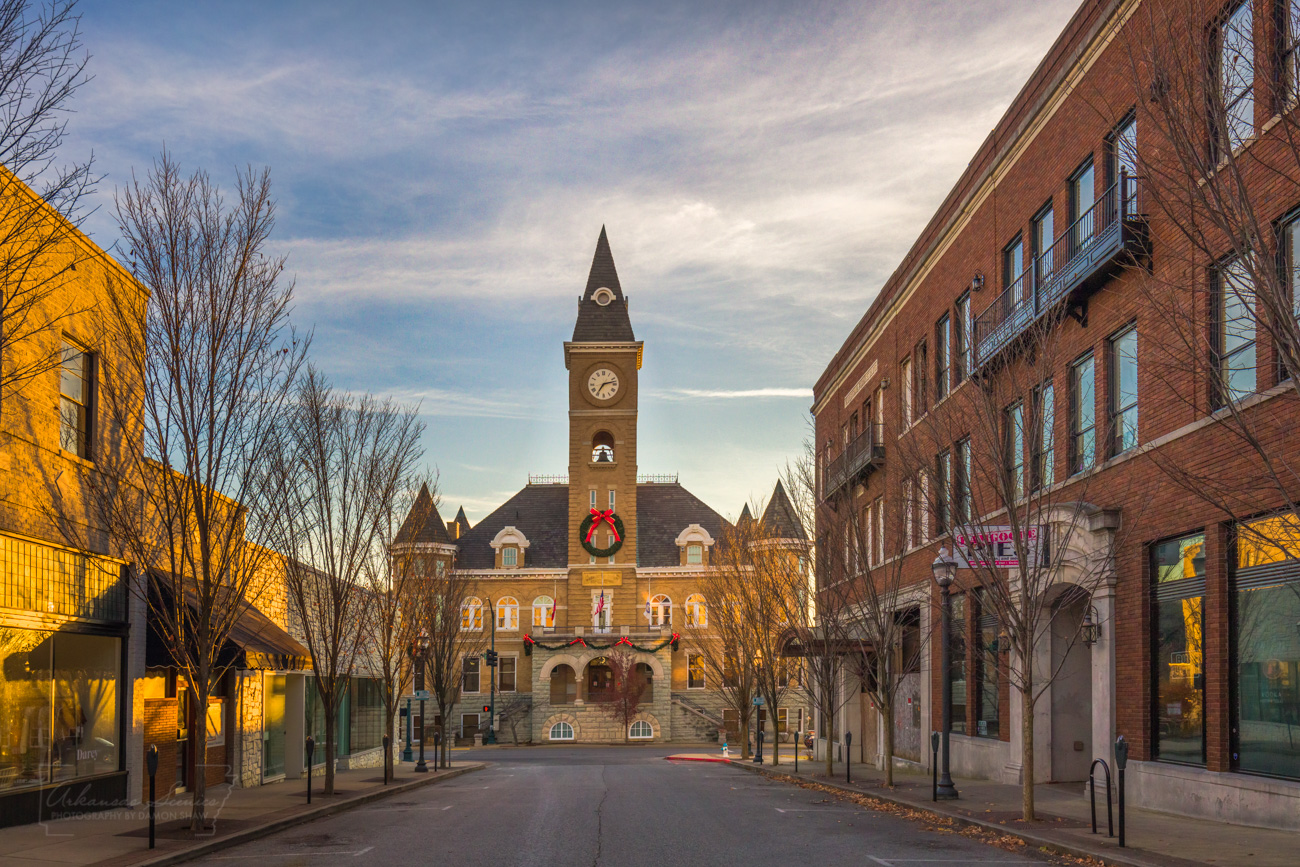 The former historic Washington County Courthouse in Fayetteville